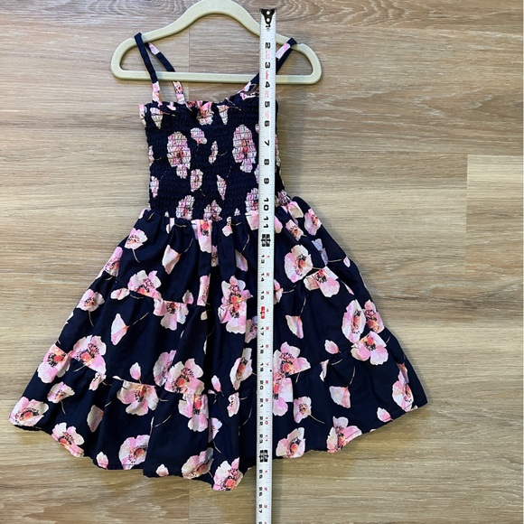 Janie and Jack the Hannah floral smocked sundress girls size 7 - Picture 3 of 5